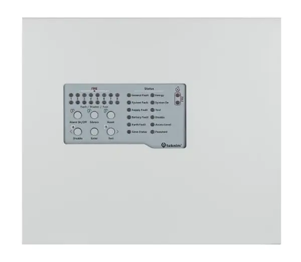 Centrala detectie incendiu conventionala 8 zone, Accepta 32 detectori/zona, TEKNIM TFP-4408