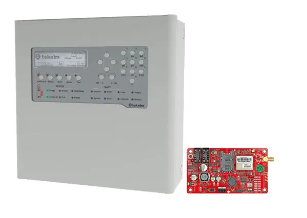 Centrala incendiu adresabila, 1 bucla, 72 zone, cu modul Ethernet 4G, Teknim KIT TFP-2211
