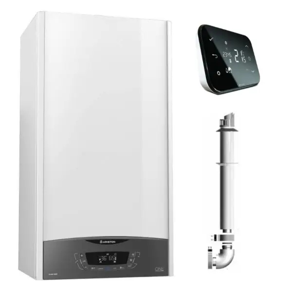 Centrala termica in condensare Ariston Clas One Plus WIFI 30 KW si Salus IT500 wifi termostat ambient cu control prin internet, 5 ani garantie