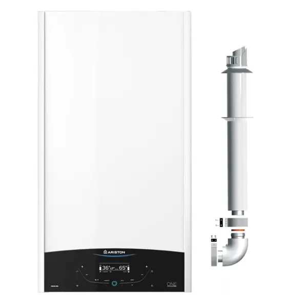 Centrala termica in condensare Ariston GENUS ONE+ WI-FI pentru preparare ACM si incalzire 24 kW, kit evacuare inclus