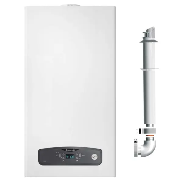 Centrala termica in condensatie Ariston Cares S 24 kW, kit evacuare inclus