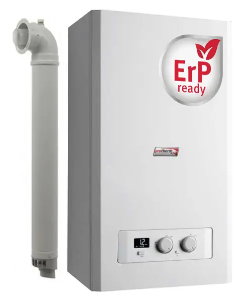 Centrala termica murala cu condensare Protherm Lynx Condens 30 kW, pentru incalzire si apa calda menajera, kit evacuare inclus