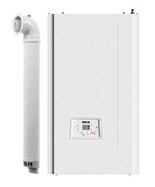 Centrala termica pe gaz in condensare Arca Pixel MX 35/35 PN, 31 kw incalzire, 35 kw acm, kit evacuare inclus