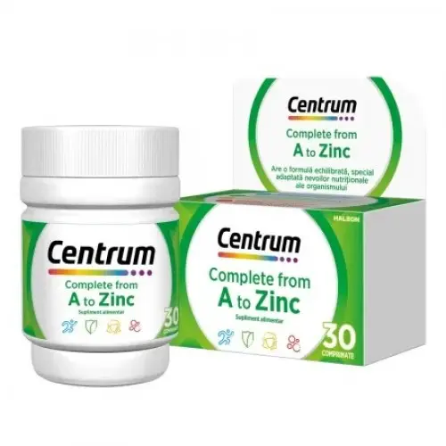 Centrum de la A la Zinc, 30 comprimate Zephyr Labs
