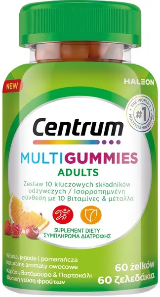 Centrum MultiGummies Energy & Immune, 60 tablete de jeleu
