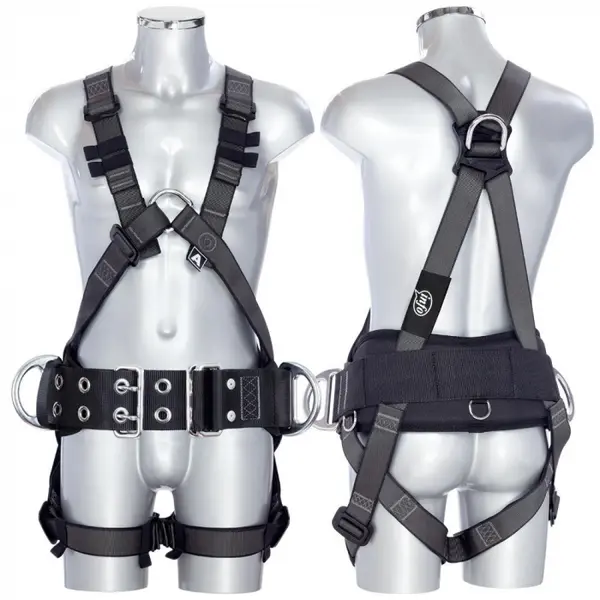 Centura alpinism utilitar, culoarea negru verde, complexa multifunctionala Vertiqual CLASSIC V55 SEQUOIA M-L, NEGRU