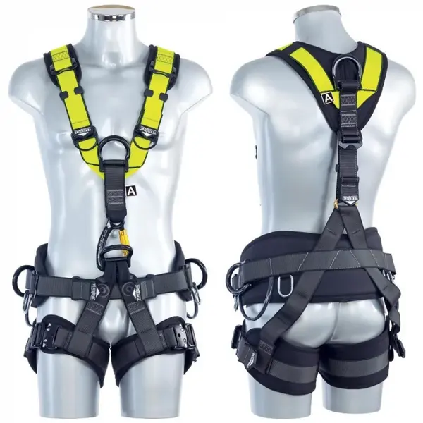 Centura alpinism utilitar multifunctionala, culoarea galben portocaliu, Vertiqual AUTOMATIC V8 DISCOVERY S-M, GALBEN