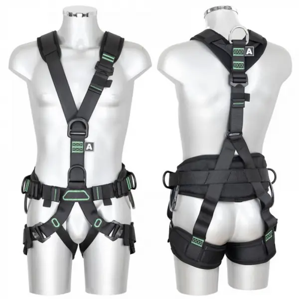 Centura alpinism utilitar multifunctionala, culoarea rosu, Vertiqual CLASSIC V80 REBEL M-L, GRI