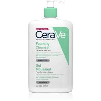 CeraVe Cleansers Foaming Cleanser gel spumant de curatare pentru piele normala si grasa