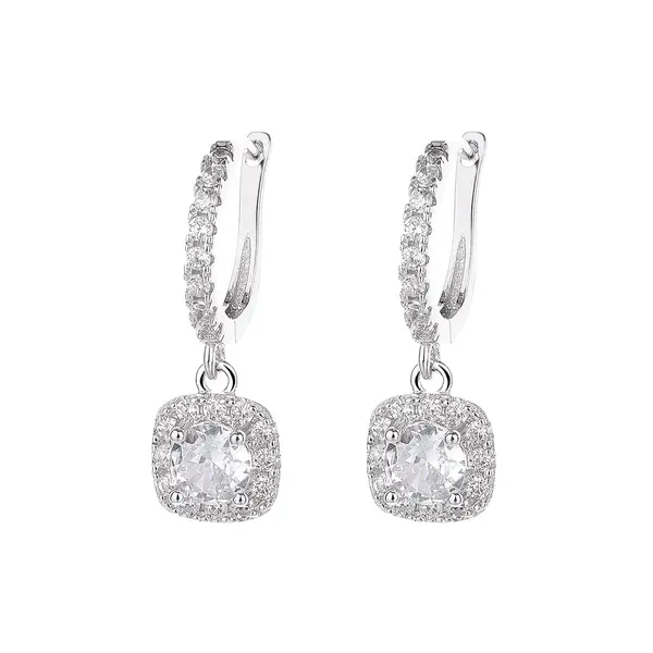 Cercei argint 925, JW1589, model elegant, placati cu rodiu