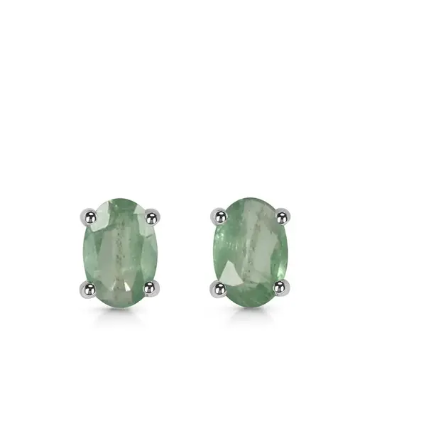 Cercei argint 925 kyanit (cianit) verde | Celeste