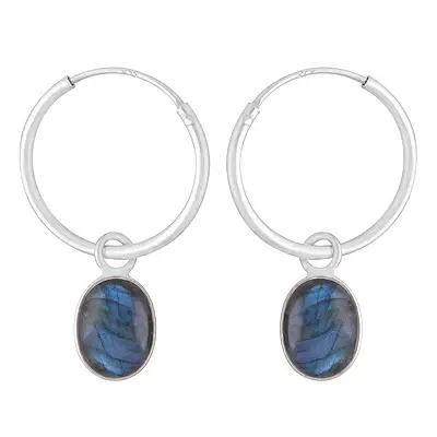 Cercei argint labradorit | Marquise