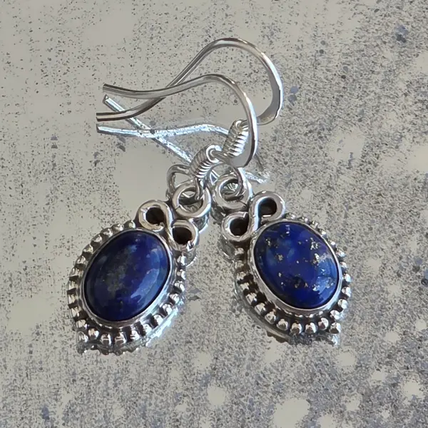 Cercei argint lapis lazuli | Marquise 1