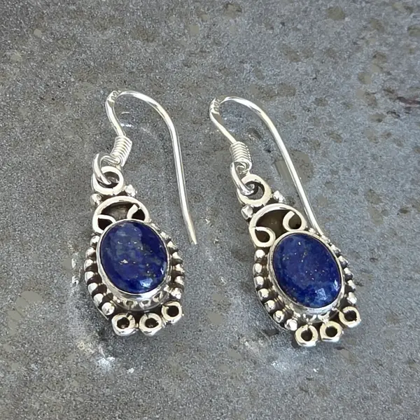 Cercei argint lapis lazuli | Marquise 5