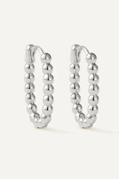 Cercei Beaded Silver - Default Title