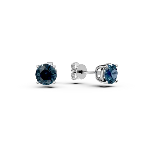 Cercei din aur alb cu topaze London blue de 2.1ct