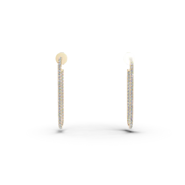 Cercei din aur galben cu diamante de 1.45ct