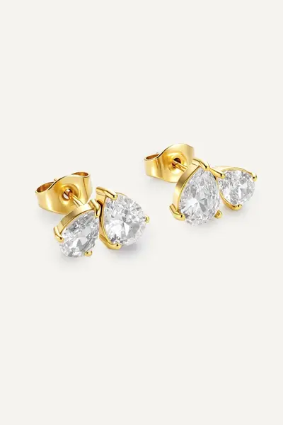 Cercei Double Pear - GOLD