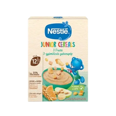 Cereale 3 Fructe, de la 12 luni, 200g, Nestle Junior