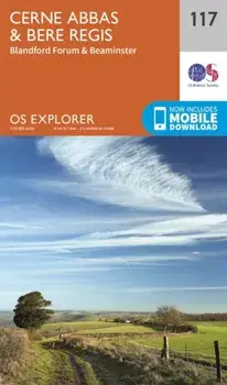 Cerne Abbas and Bere Regis, Blandford Forum and Beaminster. September 2015 ed, Sheet Map/Ordnance Survey