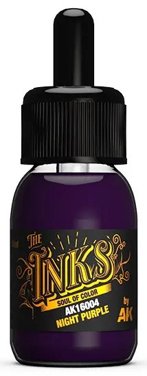 Cerneală acrilică AK Interactive - Night Purple, 30ml