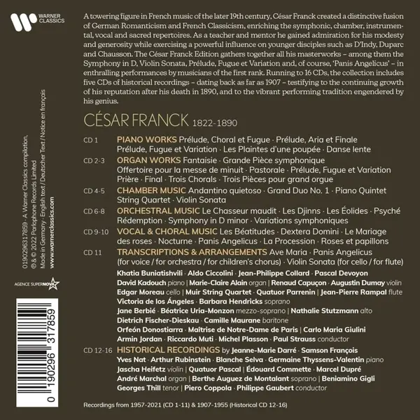 Cesar Franck: Edition | Cesar Franck, Various Artists