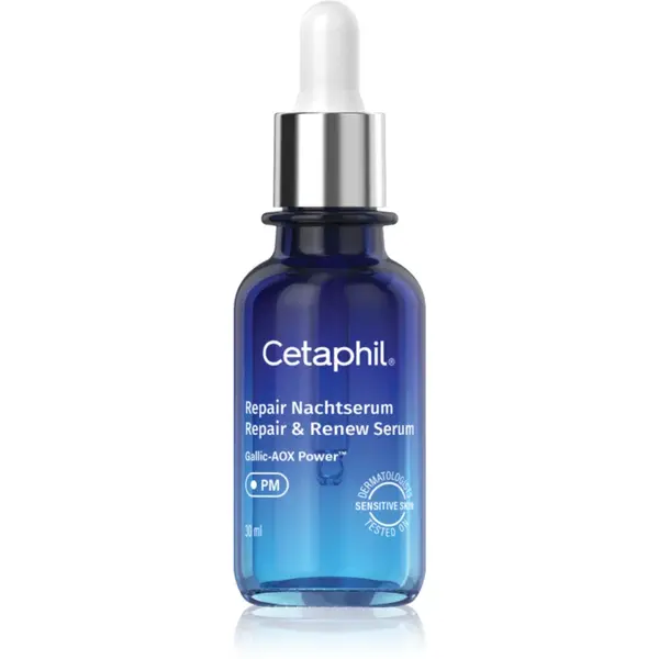 Cetaphil Repair & Renew Serum ser facial de noapte reface bariera protectoare a pielii 30 ml