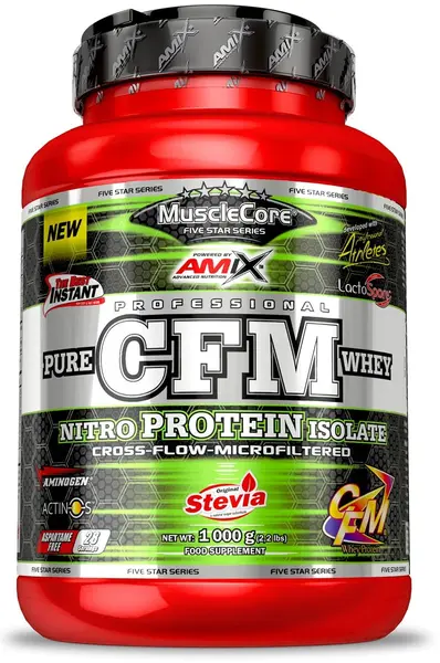 CFM Nitro Protein Isolate, ciocolată dublă, 1000 g, Amix