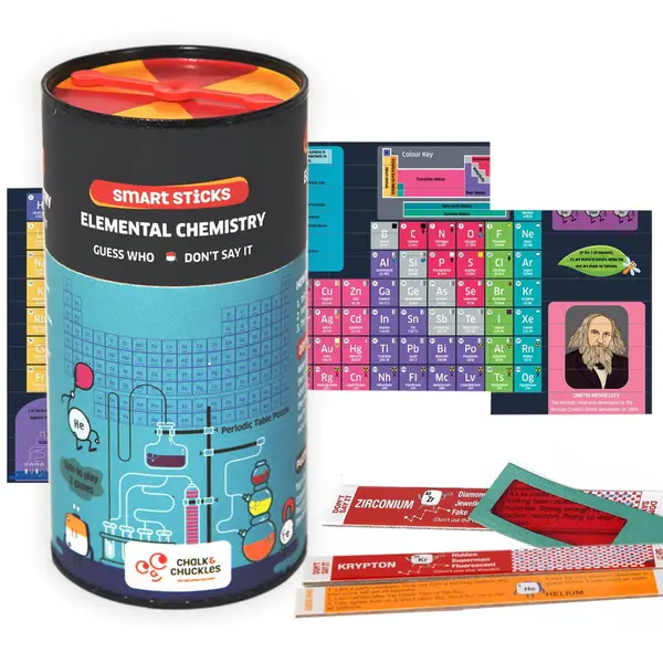 Chalk and Chuckles Joc Smart Sticks - Tabelul periodic al elementelor