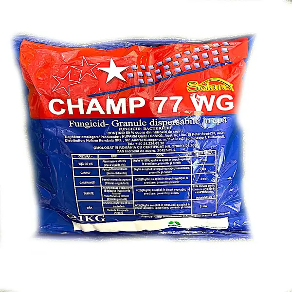 Champ 77WG 1 kg fungicid cupric de contact, NuFarm (cartof, castraveti, tomate, vita de vie, mar) - Default Title