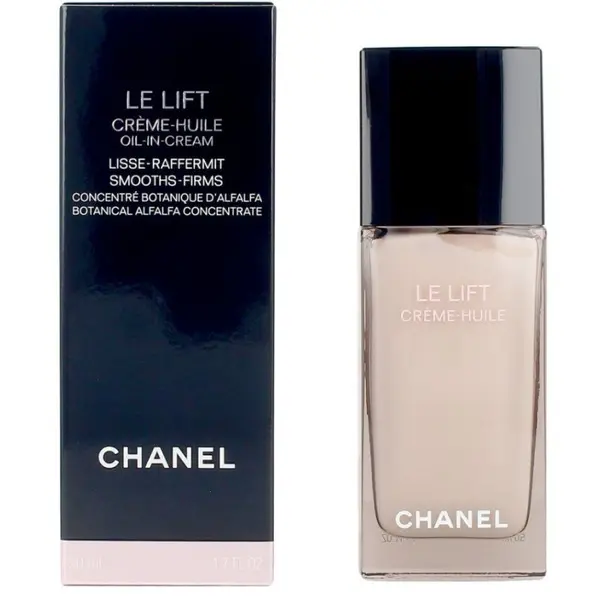 Chanel Le Lift Crème-Huile Face and Neck Oil-In-Cream Cremă pentru față și gât cu efect de netezire și fermitate Volum 50 ml