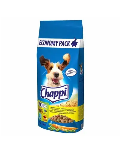 CHAPPI 13,5 kg - hrana uscata completa pentru caini adulti, cu carne de pasare si legume