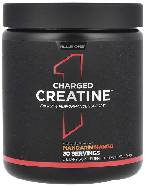 Charged Creatine, Мandarin mango, 240 g, Rule1