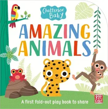 Chatterbox Baby: Amazing Animals. Fold-out tummy time book, Board book/***