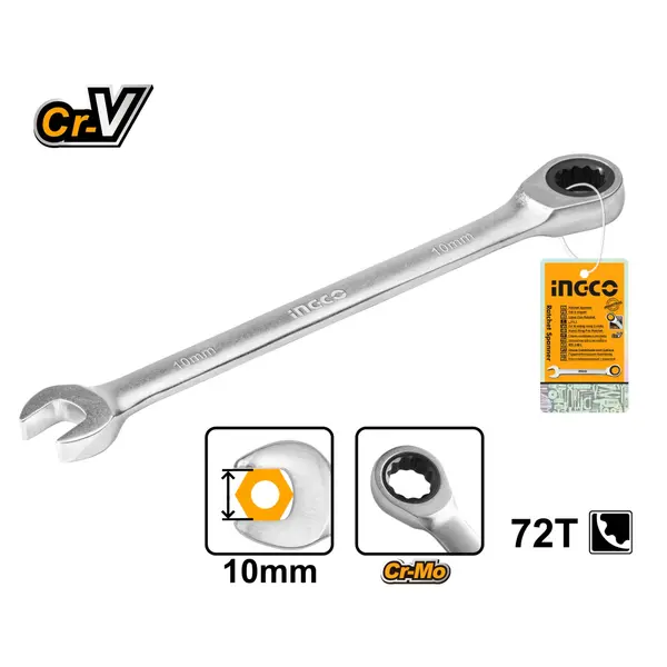 Cheie Combinata cu Clichet 19mm INGCO HCSPAR191