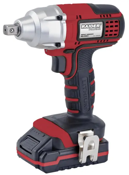 Cheie cu impact pe acumulator Raider - RD-CIW01, 18V, 350 Nm, 1/2'', cu baterie și încărcător