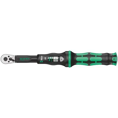 Cheie dinamometrica cu clichet reversibil, 290mm, 1/4inch, 2.5-25Nm, Wera Click-Torque A6