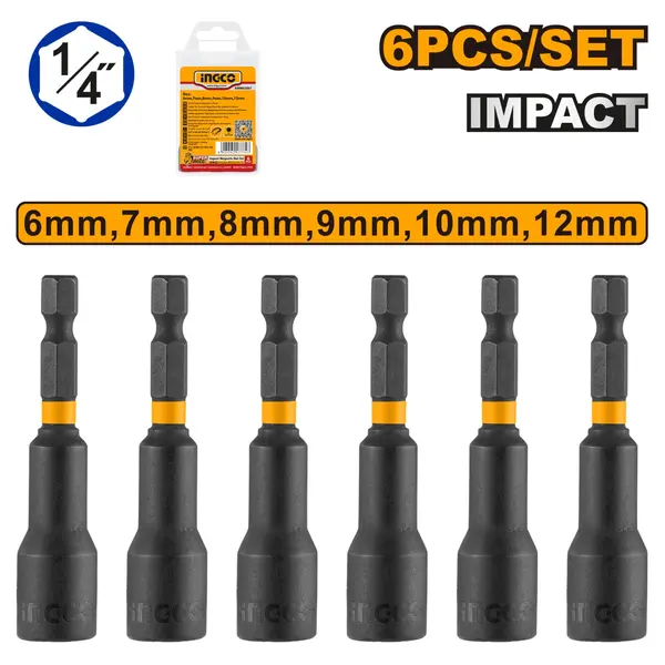 Cheie Magnetica 1/4 6-12mm Set 6 buc INGCO AMN65061