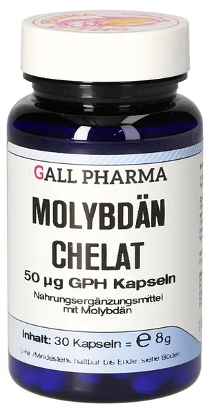 Chelat de molibden, 50 µg, 30 capsule, Gall Pharma