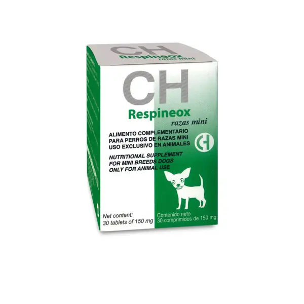 CHEMICAL IBERICA Respineox Mini, supliment sistem respirator câini, comprimate CHEMICAL IBERICA Respineox Mini, XS-S, supliment sistem respirator câini, cutie, 30 comprimate