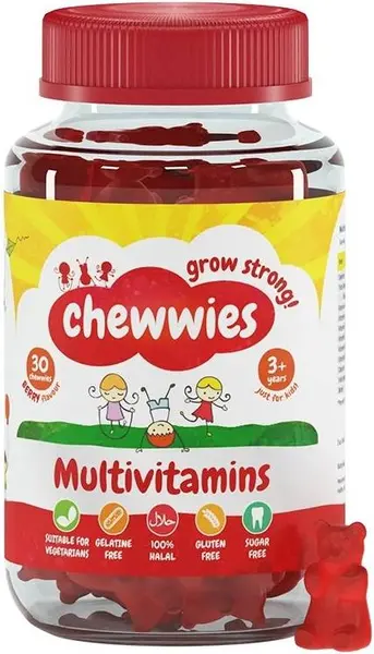 Chewwies Grow Strong Multivitamins, 30 tablete masticabile, Life Extension