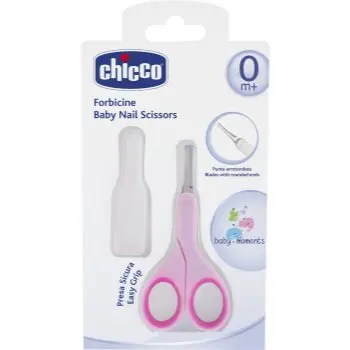 Chicco Baby Moments foarfece cu vârf rotunjit pentru copii
