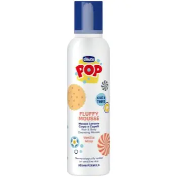 Chicco POP Fluffy Mousse Hair and Body spuma pentru corp si par