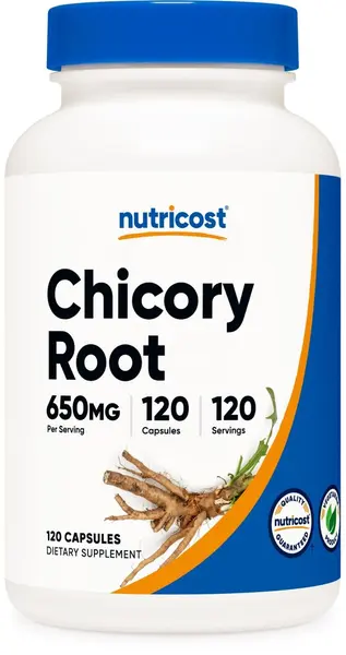 Chicory Root, 650 mg, 120 capsule, Nutricost