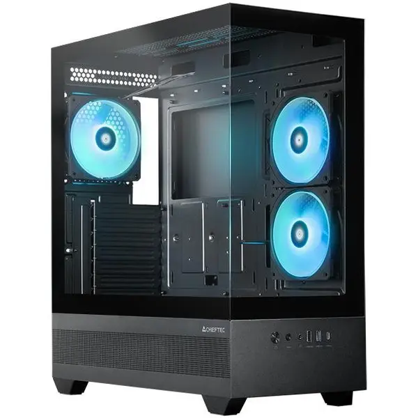 Chieftec Carcasa Chieftec GT-01B-OP ARGB, Middle Tower, Tempered glass, Negru