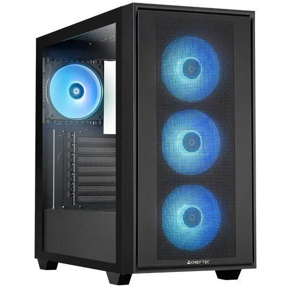 Chieftec Carcasa Chieftec Midi Tower ATX W/O PSU/HUNTER3 GS-03B-OP, Negru
