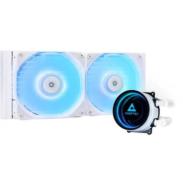 Chieftec Cooler procesor Chieftec Iceberg 240, ARGB LED, 2 x 120 mm, White