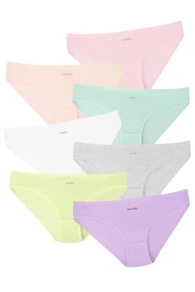 Chiloti basic dama, Emma Comfort, set 7 perechi (Marime chilot: 2XL)