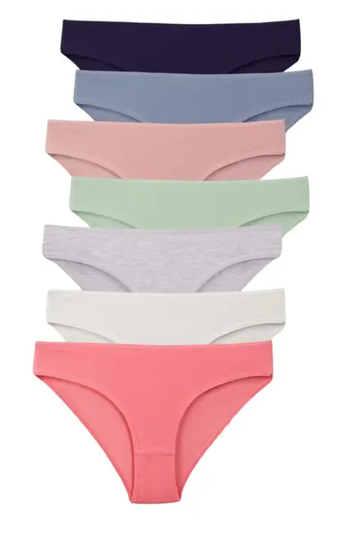 Chiloti clasici dama, Bella Basics, set 7 perechi (Marime chilot: 2XL)