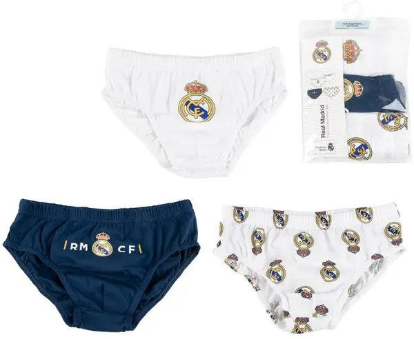 Chiloți pentru copii Cerda - Real Madrid, 3 bucăți, 6-8 ani